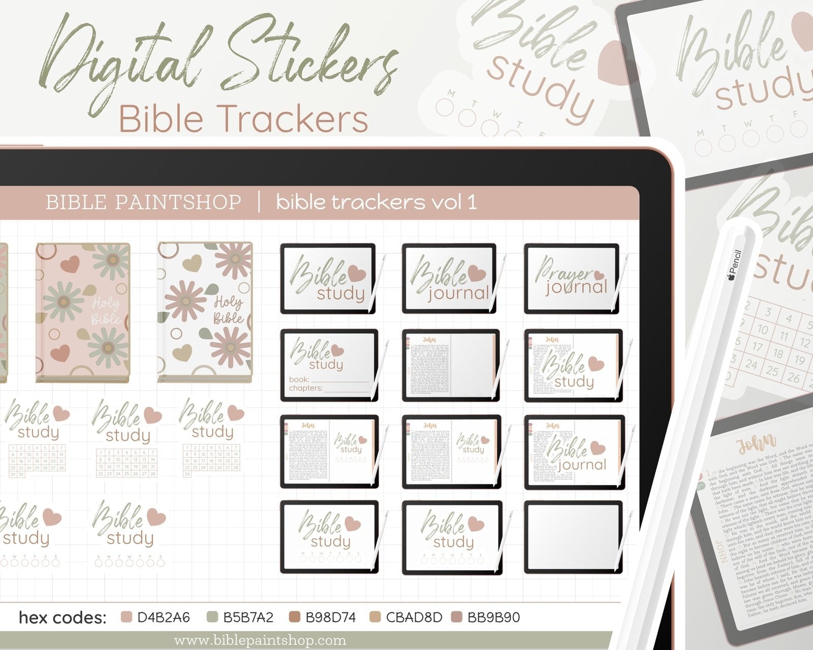 Bible Journal Stickers | Bible Trackers - Bible Paintshop