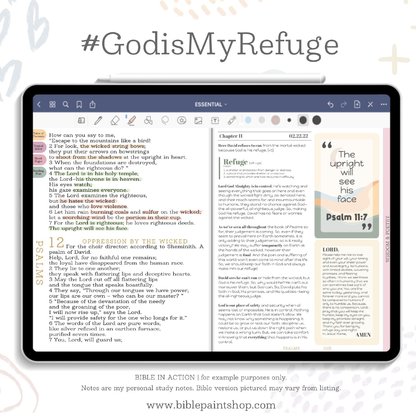 Bible Journaling Inserts | Mountain Landscape Pack - Bible Paintshop