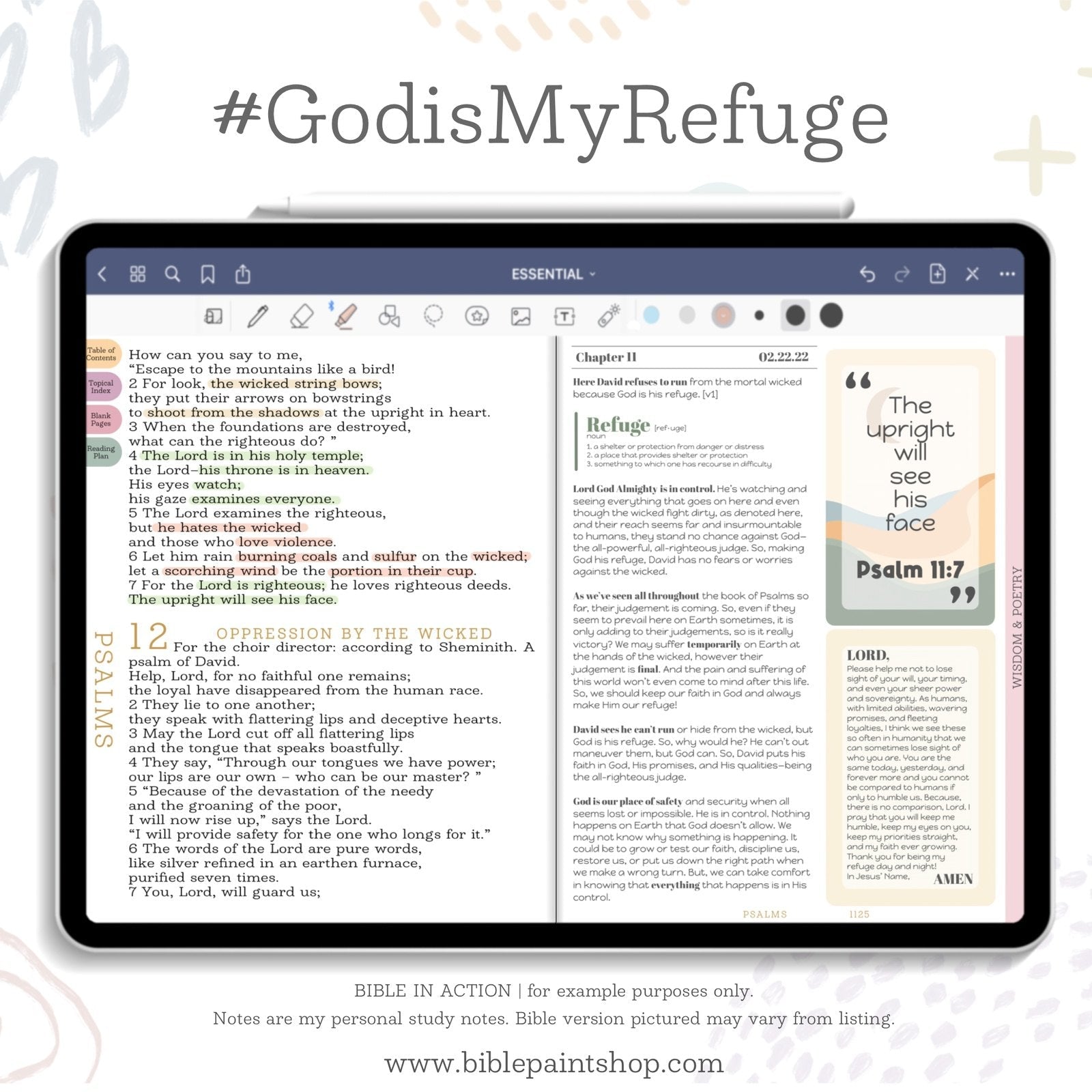 Digital Journaling Bible | Essential Series | KJV - Bible Paintshop
