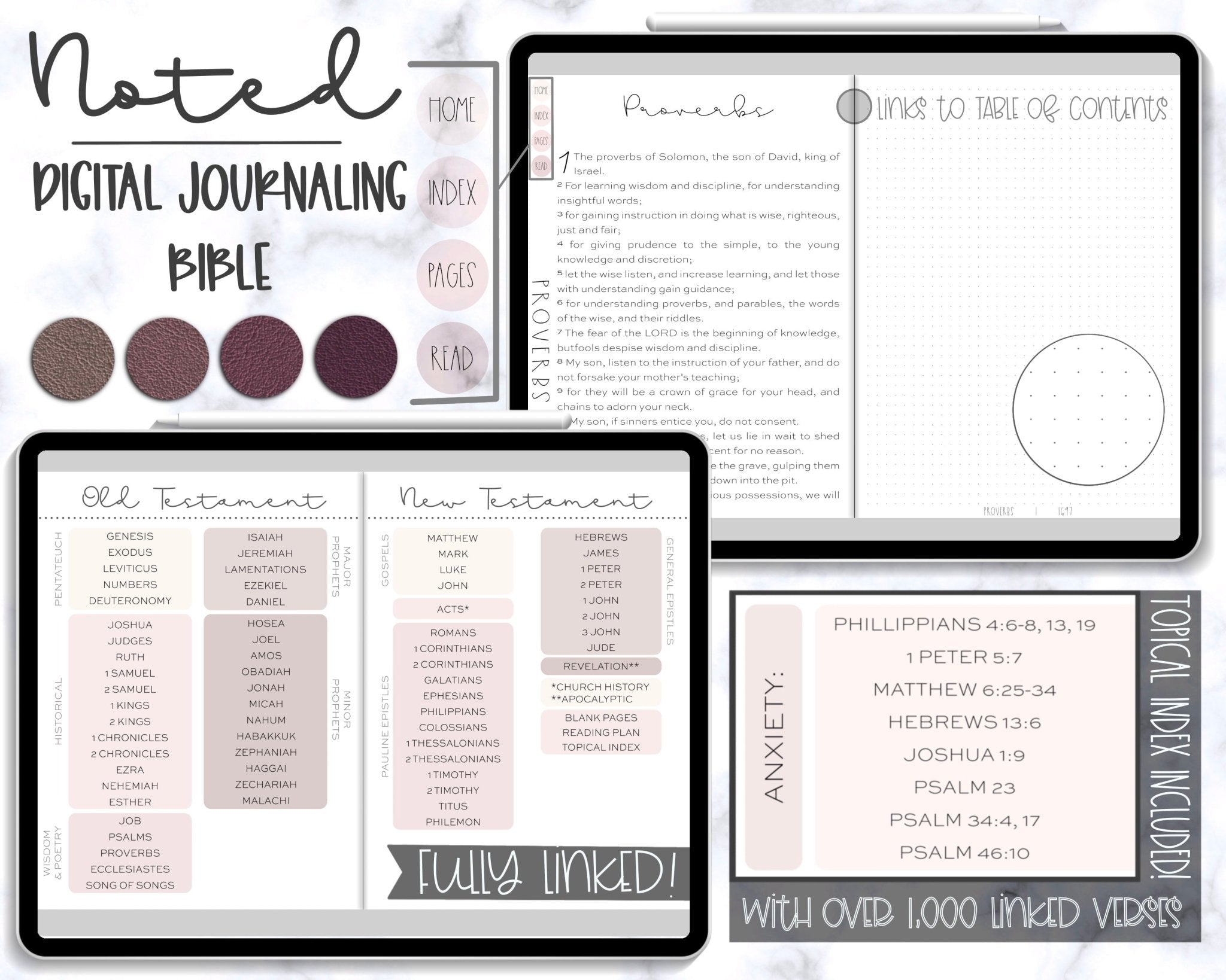 Digital Journaling Bible | Noted Series | ASV - Bible Paintshop