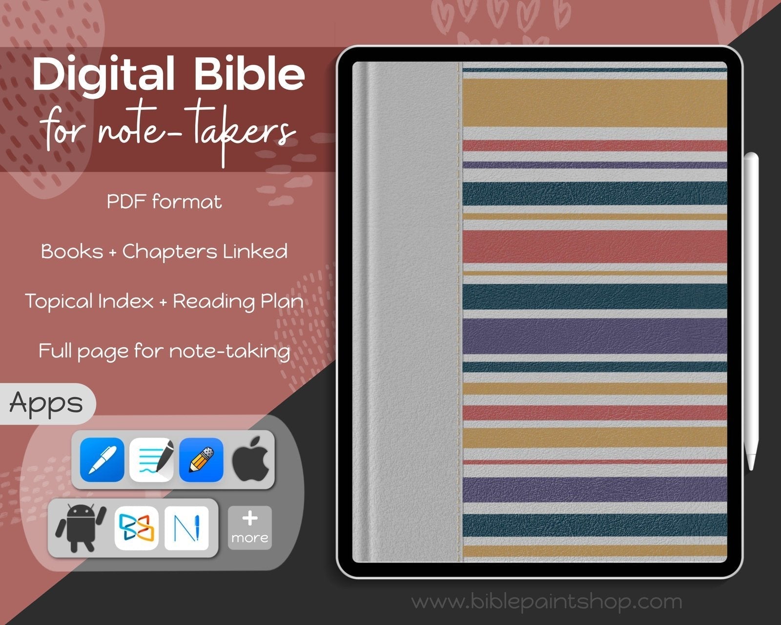 Digital Journaling Bible | Noted Series | KJV - Bible Paintshop