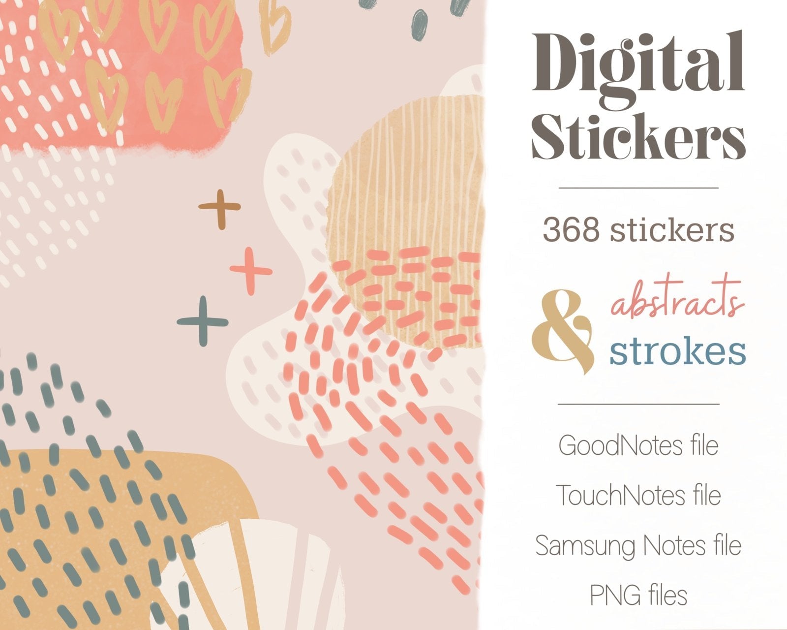 Digital Stickers | Abstracts & Strokes - Bible Paintshop