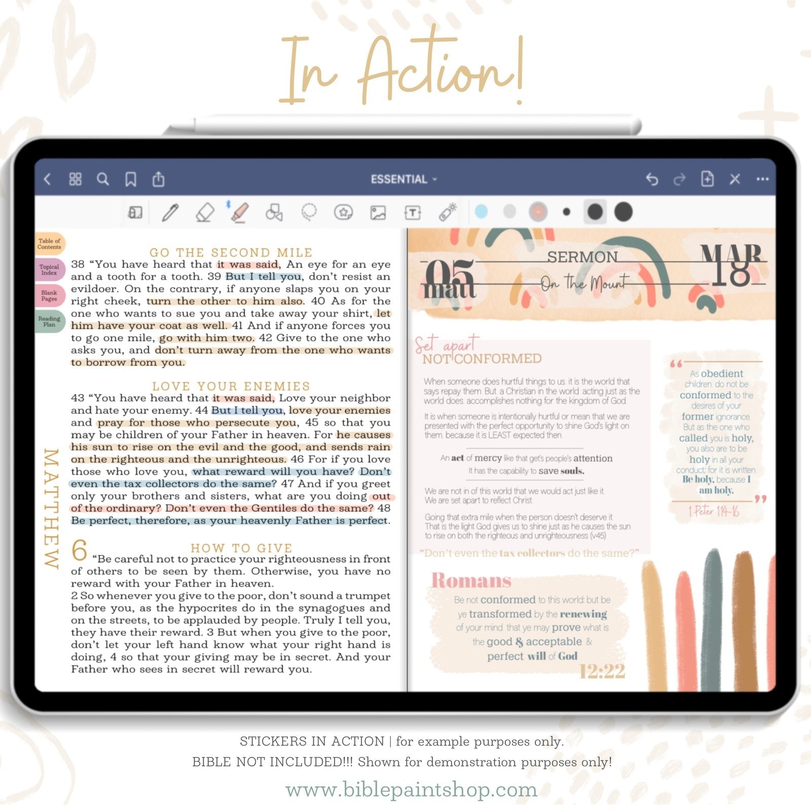 Digital Stickers | Abstracts & Strokes - Bible Paintshop